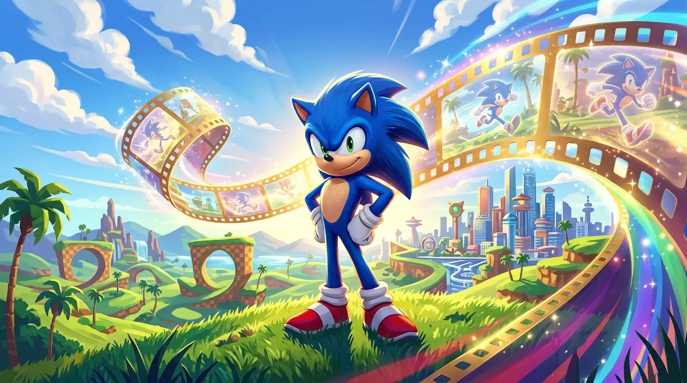 Ilustración conceptual referencial de Sega estuvo a punto de cancelar a Sonic antes de que una película lo salvara